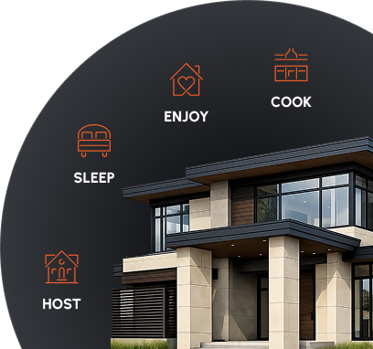 Modern home renovation lifestyle collage